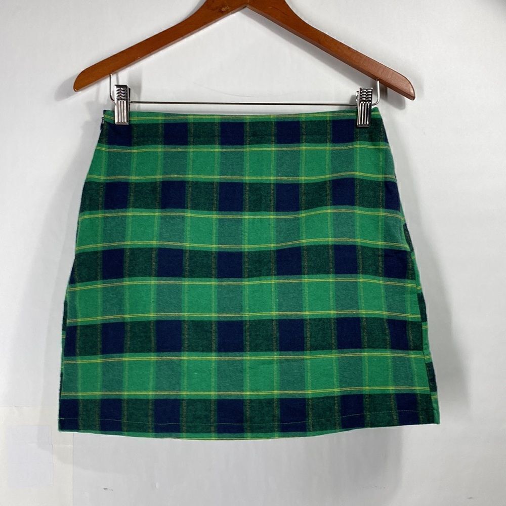 3For$20 SHEIN Madras Blue & Green Skirt size: small